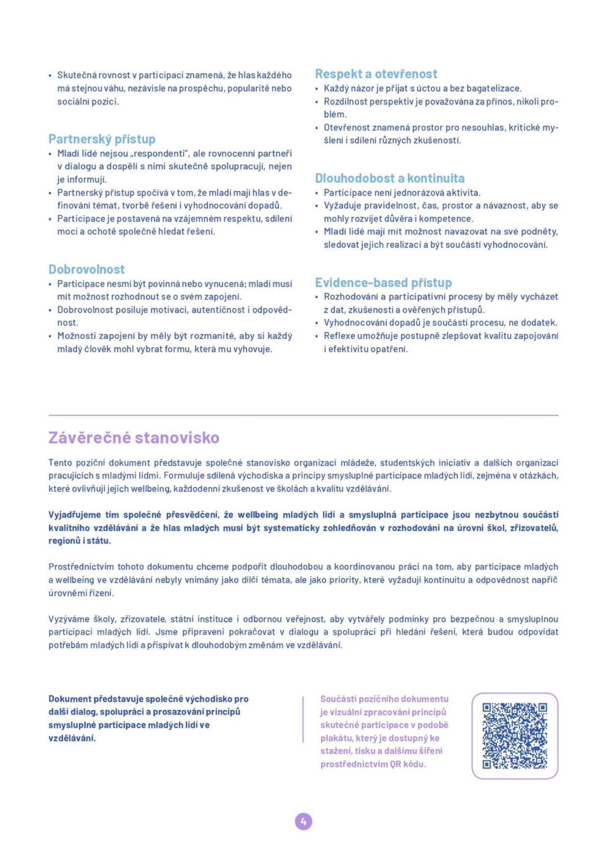 Hlas mladych ve vzdelavani VoiceUP podepsany page 0004 - Hlas mladých ve vzdělávání - wellbeingveskole.cz